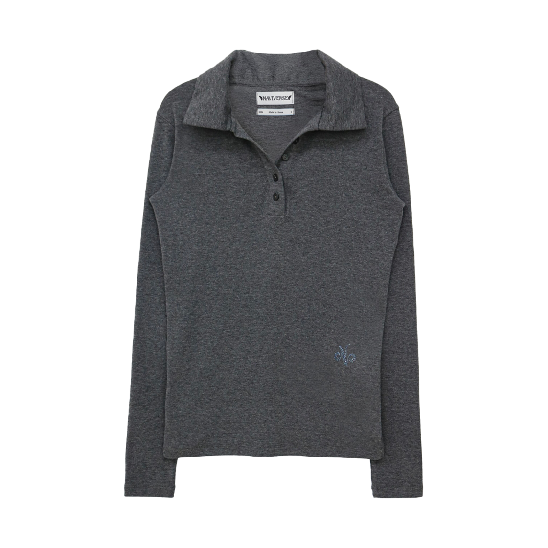 나비버스 소프트 레이어드 셔츠 차콜(NAVIVERSE Soft Layerd Shirt Charcoal)