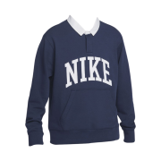 Nike Club Fleece Long Sleeve Fleece Polo Midnight Navy - Asia