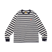 Human Made Striped L/S T-Shirt Navy
