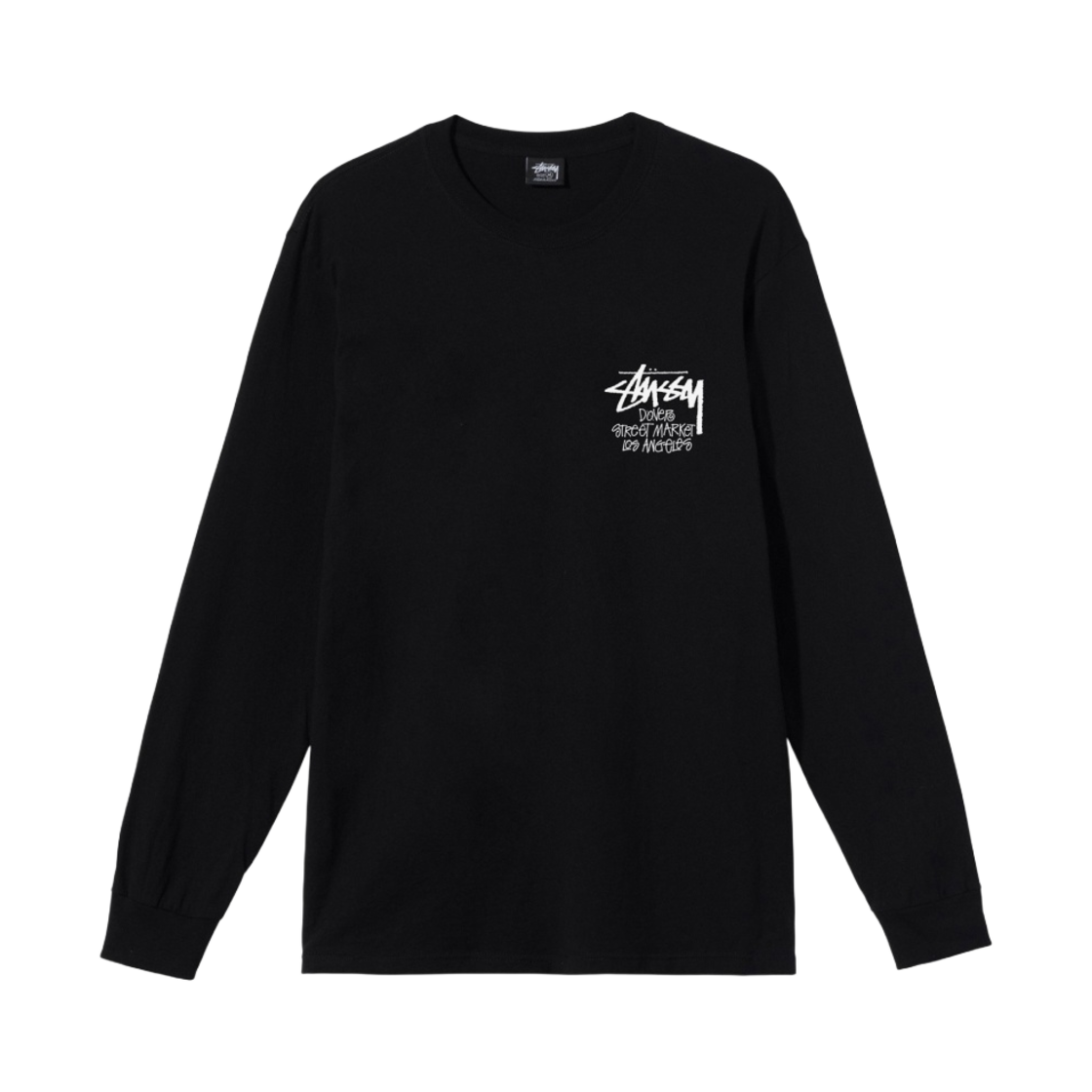 스투시 스탁 도버 스트리트 마켓 LA 롱슬리브 티셔츠 블랙(Stussy Stock DSM Los Angeles LS T-Shirt Black) - 2