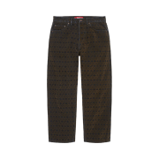 Supreme Flocked Loose Fit Jean Black - 24FW