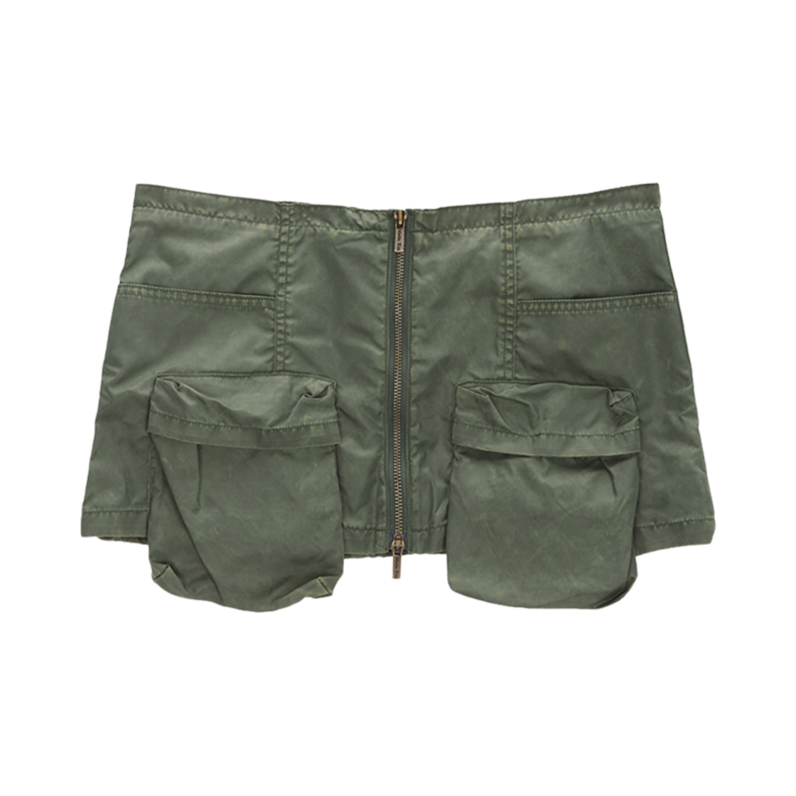 MK2378SK015M0KH (W) Matin Kim Two Way Cargo Belted Skirt Khaki