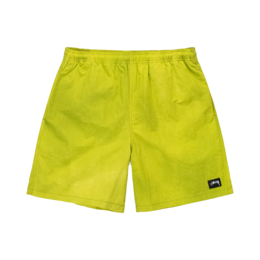 Stussy Wave Dye Nylon Shorts Slime