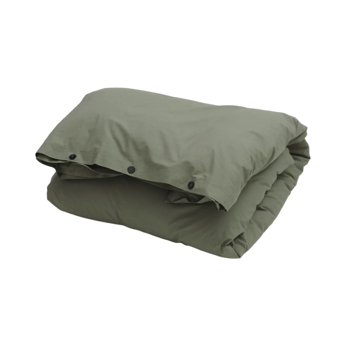 PD-OG Tekla Percale Bedding Duvet Cover Olive Green