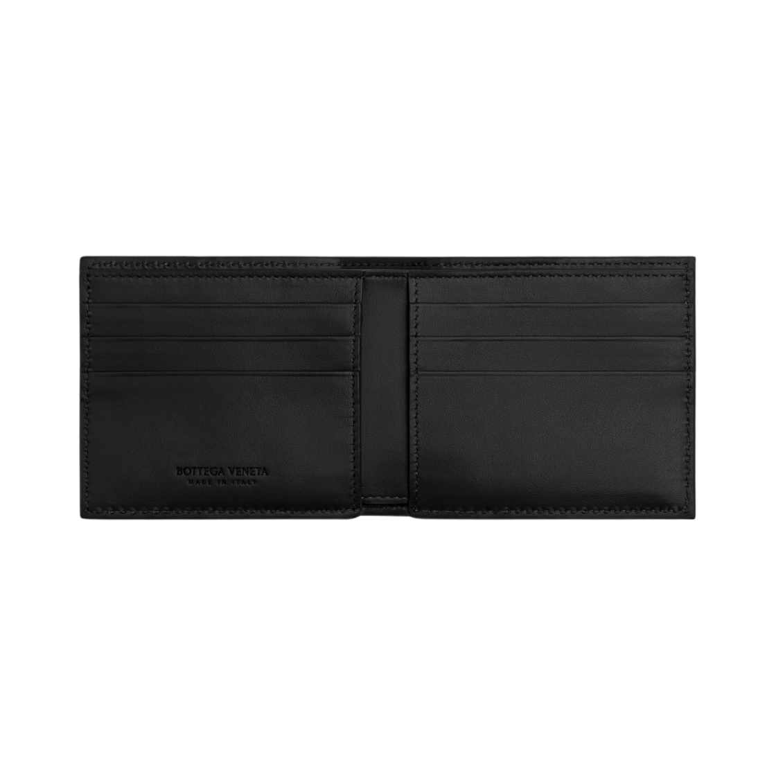 보테가 베네타 카세트 바이폴드 지갑 블랙 내츄럴(Bottega Veneta Cassette Bi-Fold Wallet Black Natural) - 2