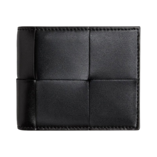 649605VBWD28803/749455VBWD28803 Bottega Veneta Bi-Fold Wallet with Coin Purse Black