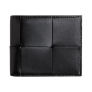 Bottega Veneta Bi-Fold Wallet with Coin Purse Black