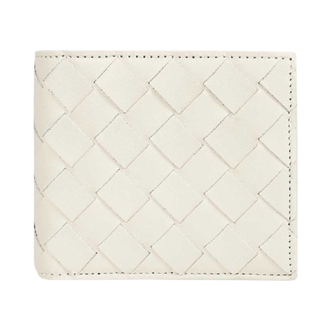 Bottega Veneta Intrecciato Bi-Fold Wallet with Coin Purse Beige
