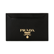 Prada Vitello Move Saffiano Leather Card Holder Black
