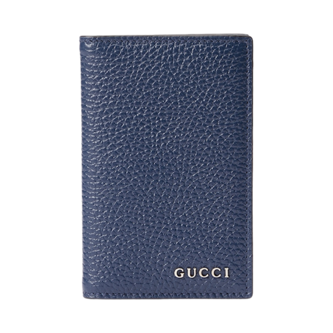 771159-AABXM-4236 Gucci Long Card Case with Logo Blue Leather