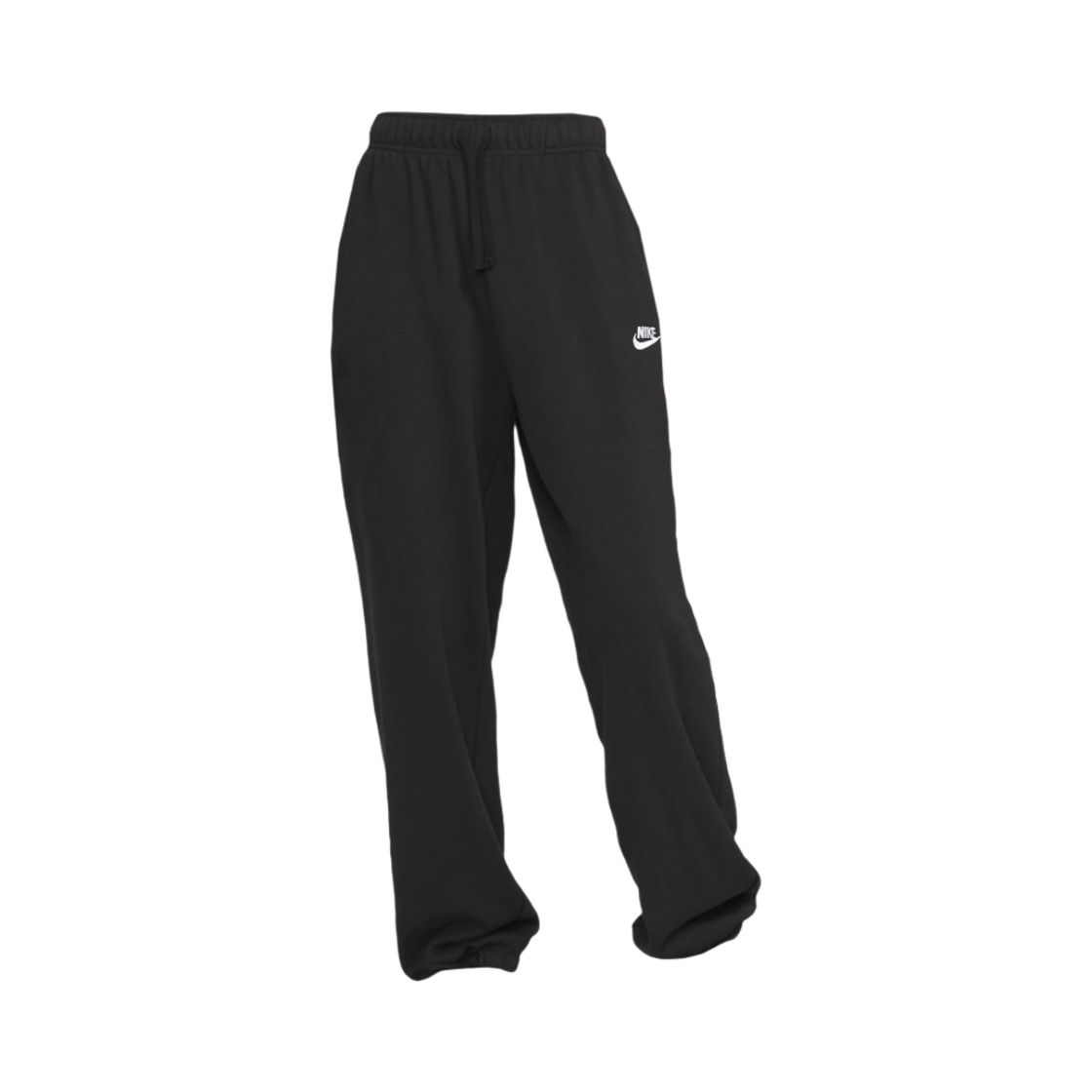 (W) 나이키 NSW 클럽 플리스 미드 라이즈 오버사이즈 스웨트팬츠 블랙 - US/EU((W) Nike NSW Club Fleece Mid Rise Oversized Sweatpants Black - US/EU) - 1