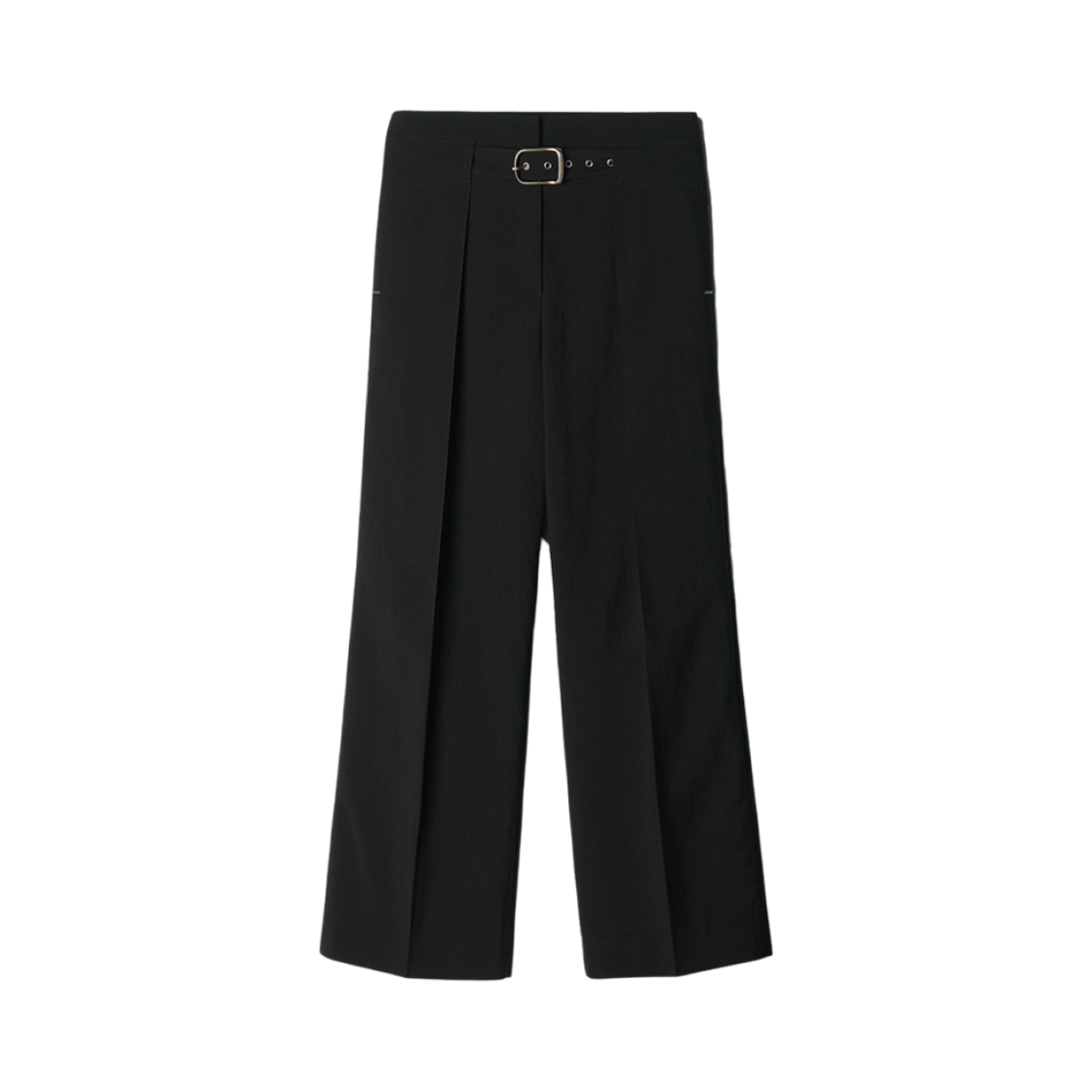 - (W) Aviemuah Eyelet Belted Trousers Black