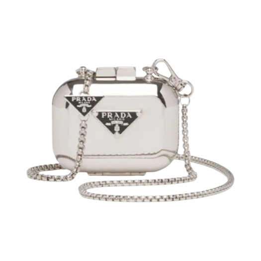 1ZD010-2DMU-F0H76 Prada Metal Vanity Case For Airpods Pro Steel Black
