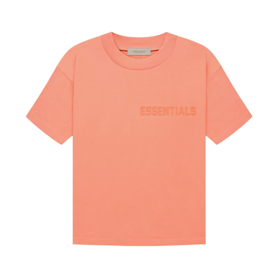 에센셜 숏슬리브 티셔츠 코랄 - 22FW