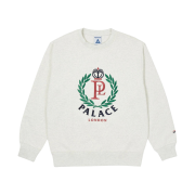 Palace x Reebok NPC Crew Sweatshirt Grey Marl - 21SS