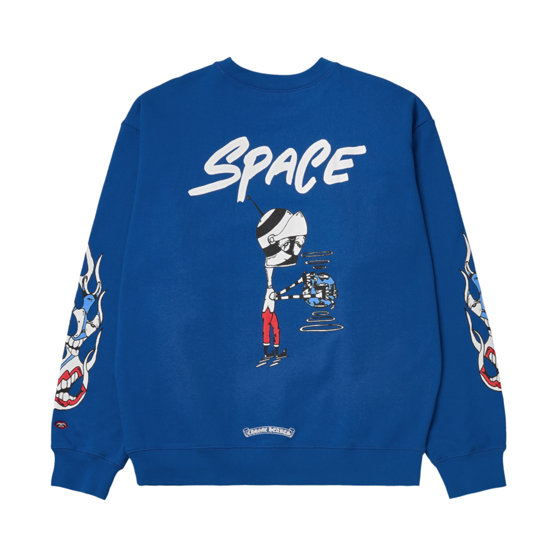 크롬하츠 매티 보이 스페이스 크루넥 스웨트셔츠 블루