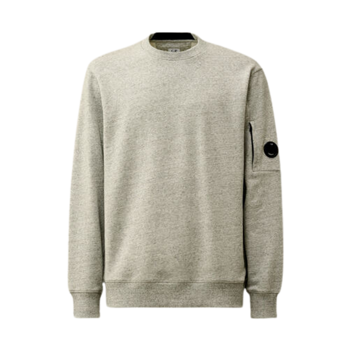 17CMSS023A005086WM94 C.P. Company Diagonal Raised Fleece Crew Neck Lens Sweatshirt Greystone Melange - 24FW