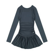 Coyseio Draping Dress Blue Grey