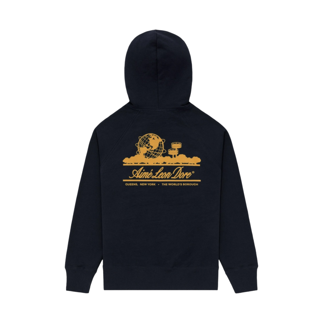 에메 레온 도르 유니스피어 후드 이브닝 블루(Aime Leon Dore Unisphere Hoodie Evening Blue)