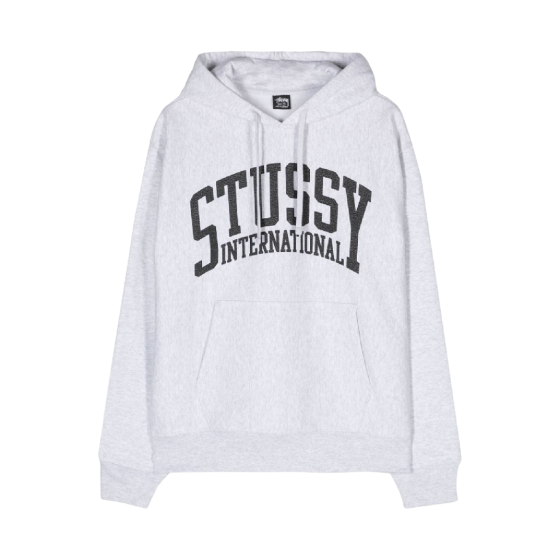 1925003 Stussy International Logo Hoodie Ash Heather