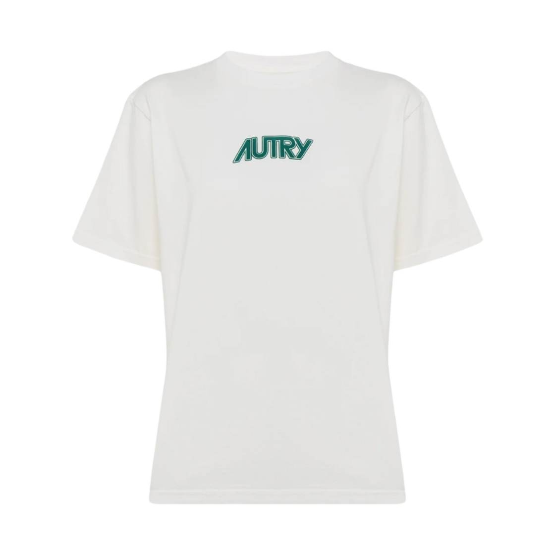 (W) 오트리 코튼 저지 티셔츠 화이트((W) Autry Cotton Jersey T-Shirt White)