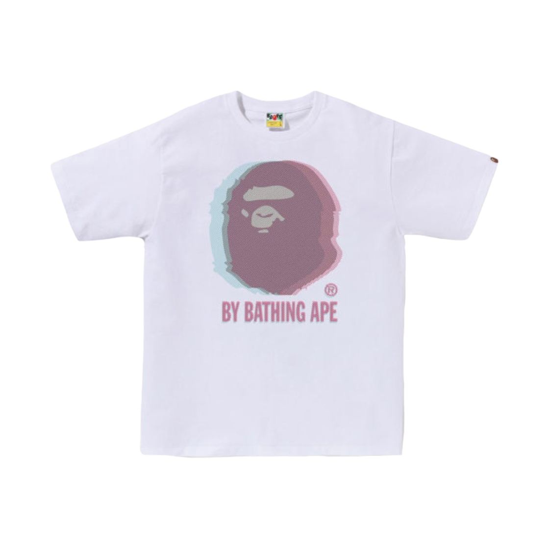 베이프 글리치 아트 바이 베이싱 화이트(BAPE Glitch Art By Bathing T-Shirt White) - 1