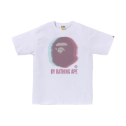 BAPE Glitch Art By Bathing T-Shirt White