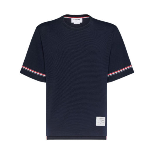 Thom Browne Cotton Rugby T-Shirt Navy