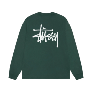 Stussy Basic Stussy Pigment Dyed LS T-Shirt Forest 2023