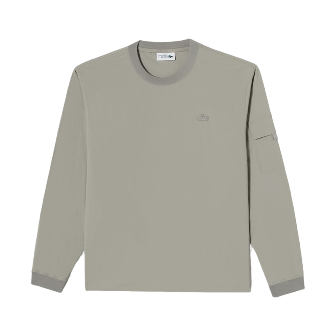 라코스테 우븐 크루넥 그레이(Lacoste Woven Crewneck Grey) - 1