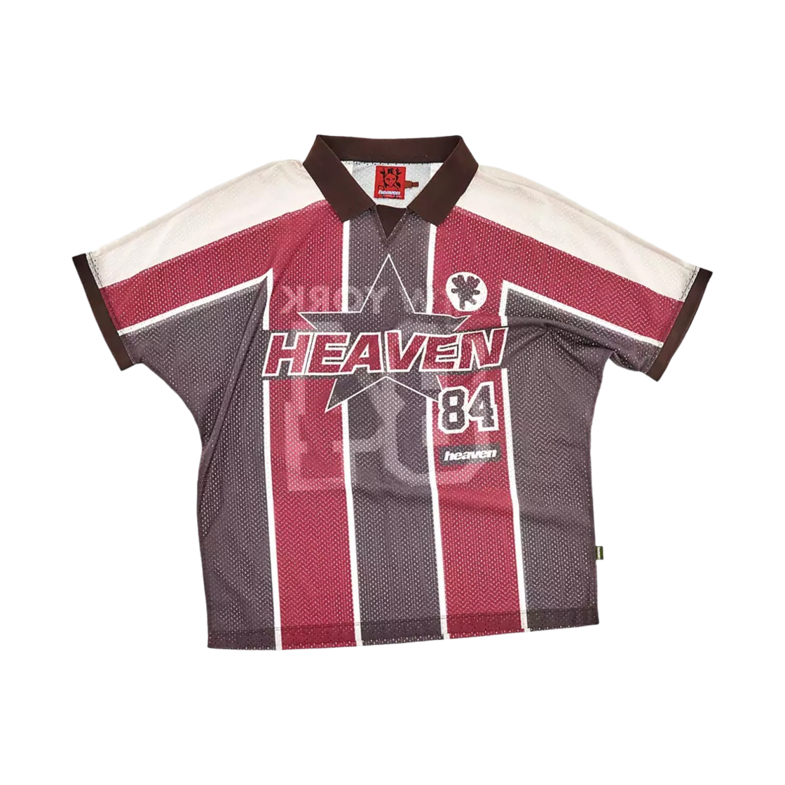 3S3RTP053C56 Heaven by Marc Jacobs Football Jersey Red Brown