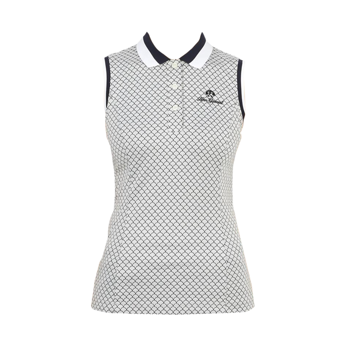 HHW-2A-AP51 (W) Horn Garment Golf Wear Scale Polo Sleeveless Shirt Grey