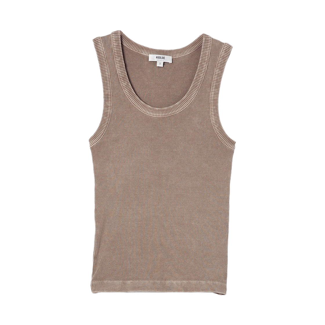 KW4BTSSAG16KK Agolde Women Poppy Scoop Neck Tank Trail