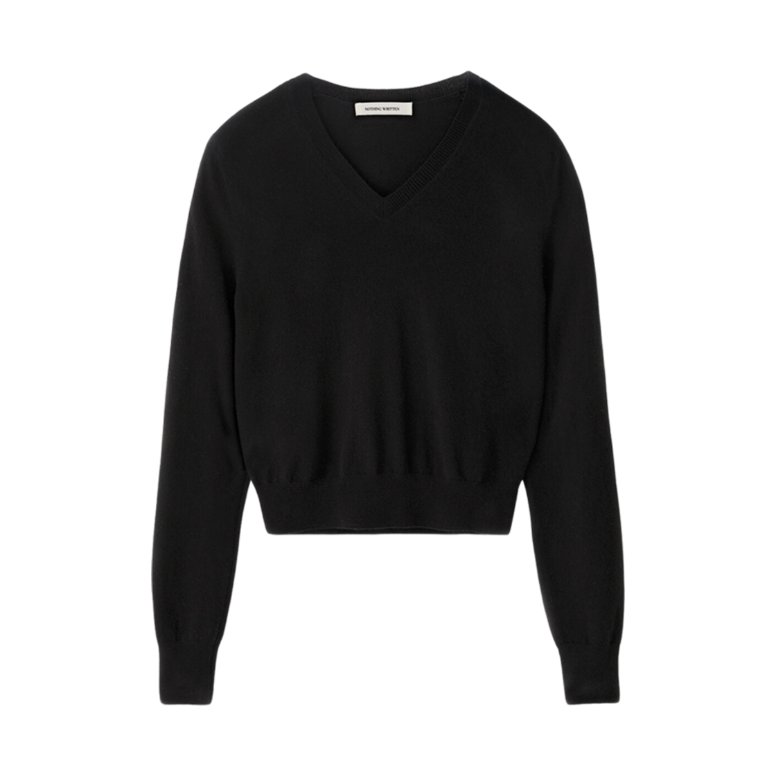 (W) 낫띵 리튼 하니 캐시미어 니트 블랙((W) Nothing Written Hany Cashmere Knit Black)