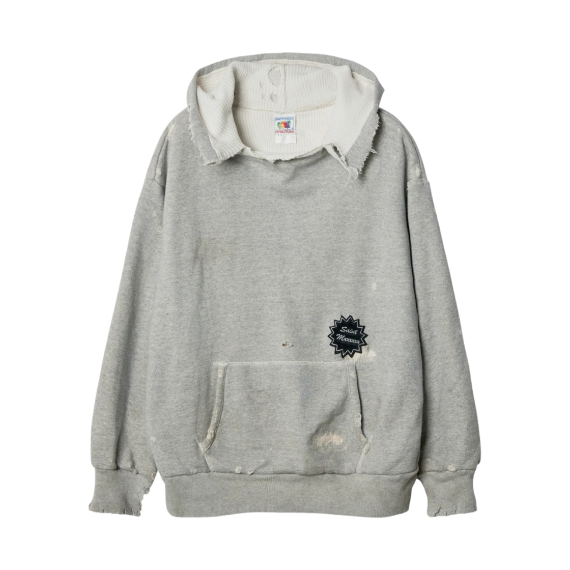YS8-0000-039 Saint Mxxxxxx Double Face Hoodie Gray - 24SS