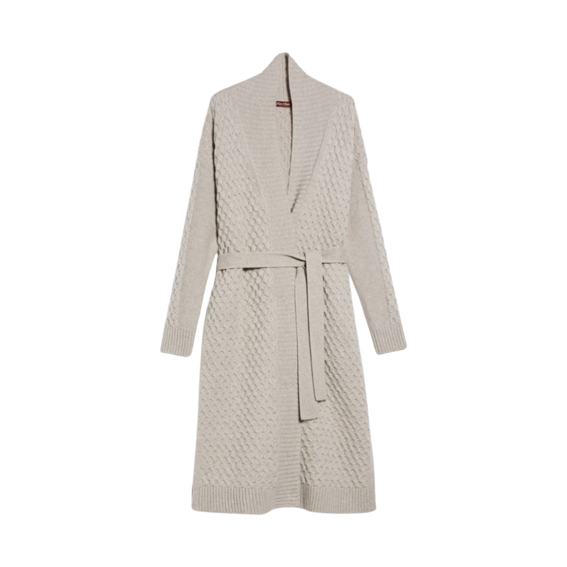 OREL-004 (W) Max Mara Studio Orel Wool Cardigan Beige