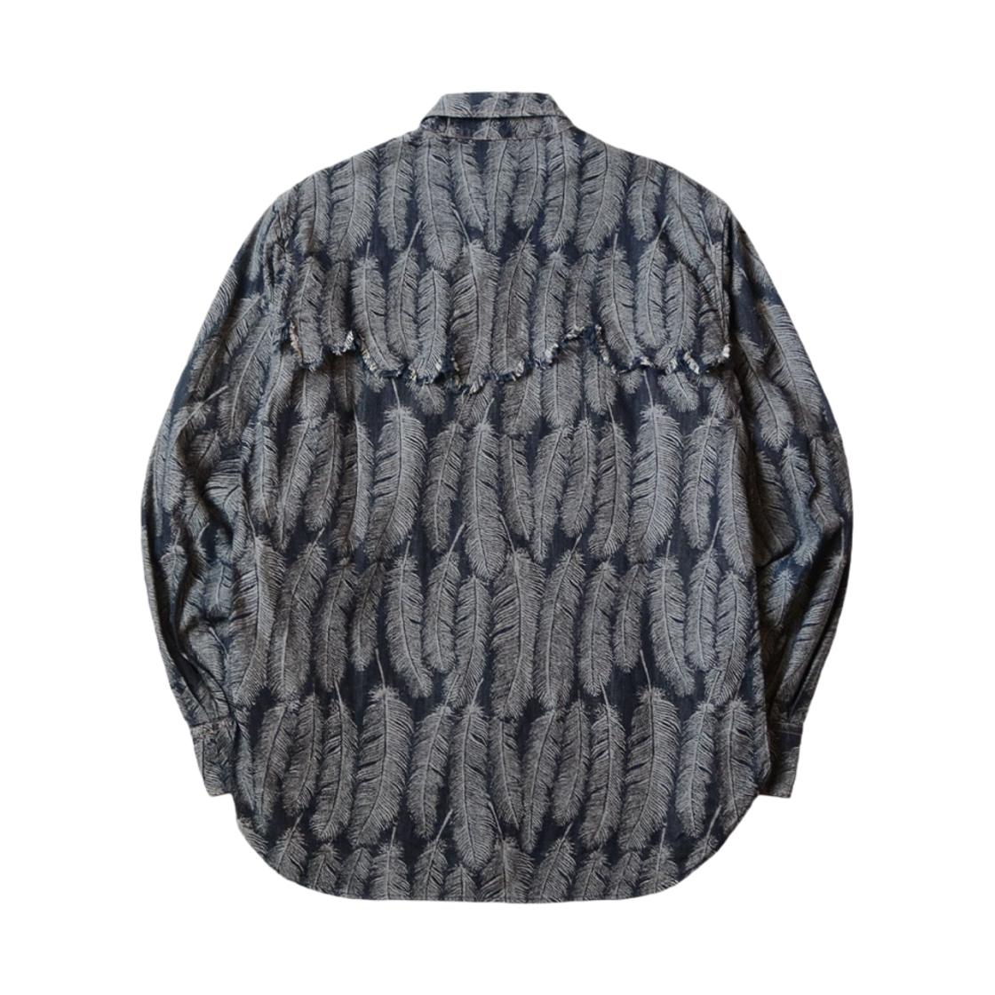 캐피탈 5온즈 맥파이 데님 허스키 웨스턴 셔츠 다크 인디고(Kapital 5 oz. Magpie Denim Husky Western Shirt Dark Indigo) - 2