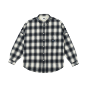 Palace Ombre Flannel Shirt Navy - 24FW