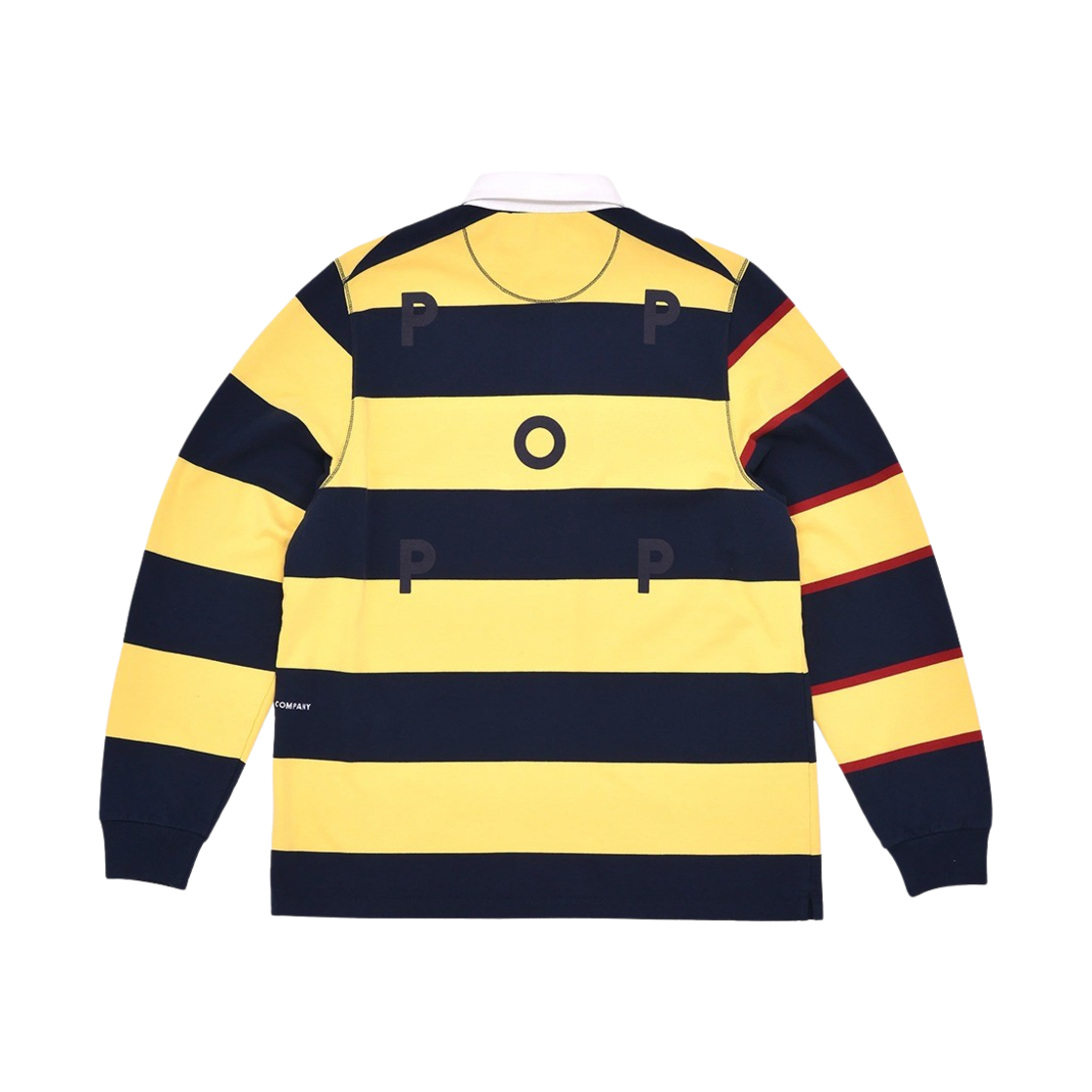 팝 트레이딩 컴퍼니 스트라이프 로고 럭비 폴로 스웨트 스냅드래곤(Pop Trading Company Striped Logo Rugby Polo Sweat Snapdragon)