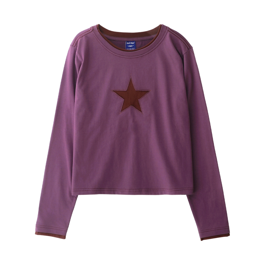 배드블루 마이 리틀 스타 롱슬리브 퍼플(BadBlue My Little Star L/S Purple)