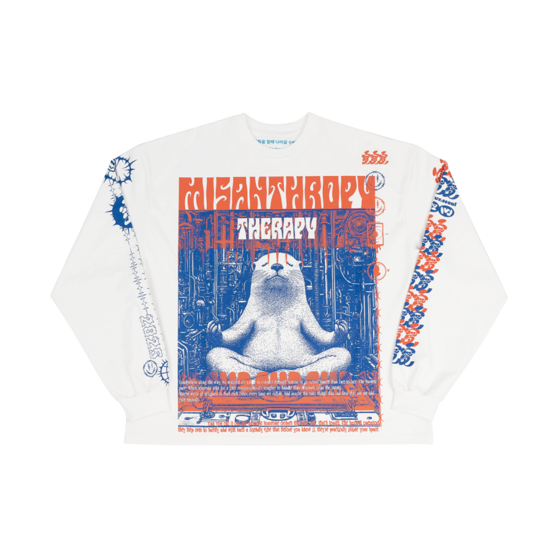 P0000MBN LUVLUVLUV MT Long Sleeve Top Otter WH