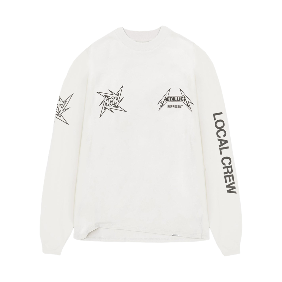 리프레젠트 x 메탈리카 40주년 LS 티셔츠 플랫 화이트 - 25SS(Represent x Metallica 40 Year Anniversary LS T-Shirt Flat White - 25SS)