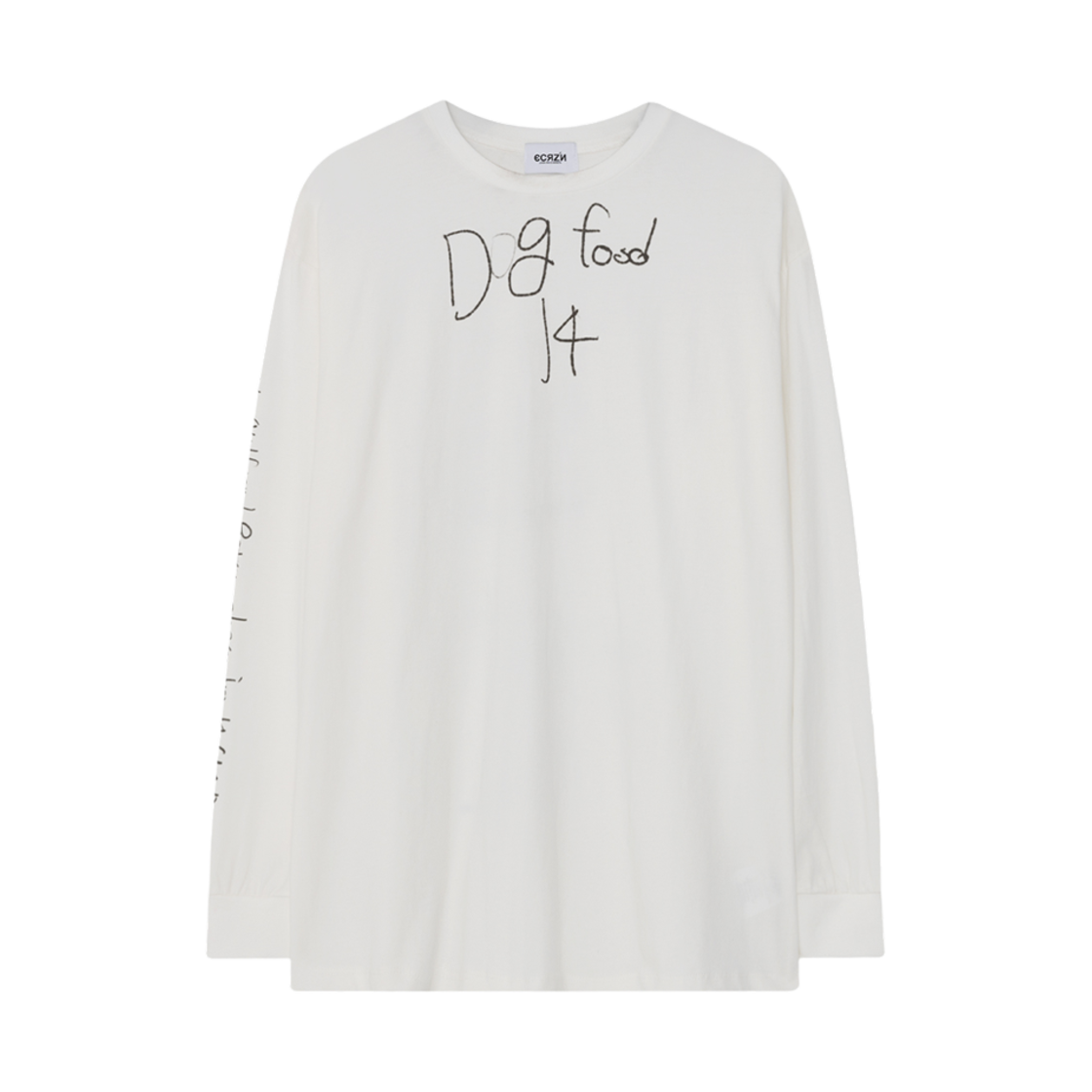 에크라손 도그푸드 롱슬리브 화이트(Ecrzn Dog Food Long Sleeve White)