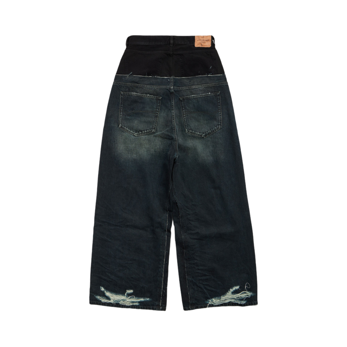 발렌시아가 컷업 배기 팬츠 블랙(Balenciaga Cut-Up Baggy Pants Black) - 2