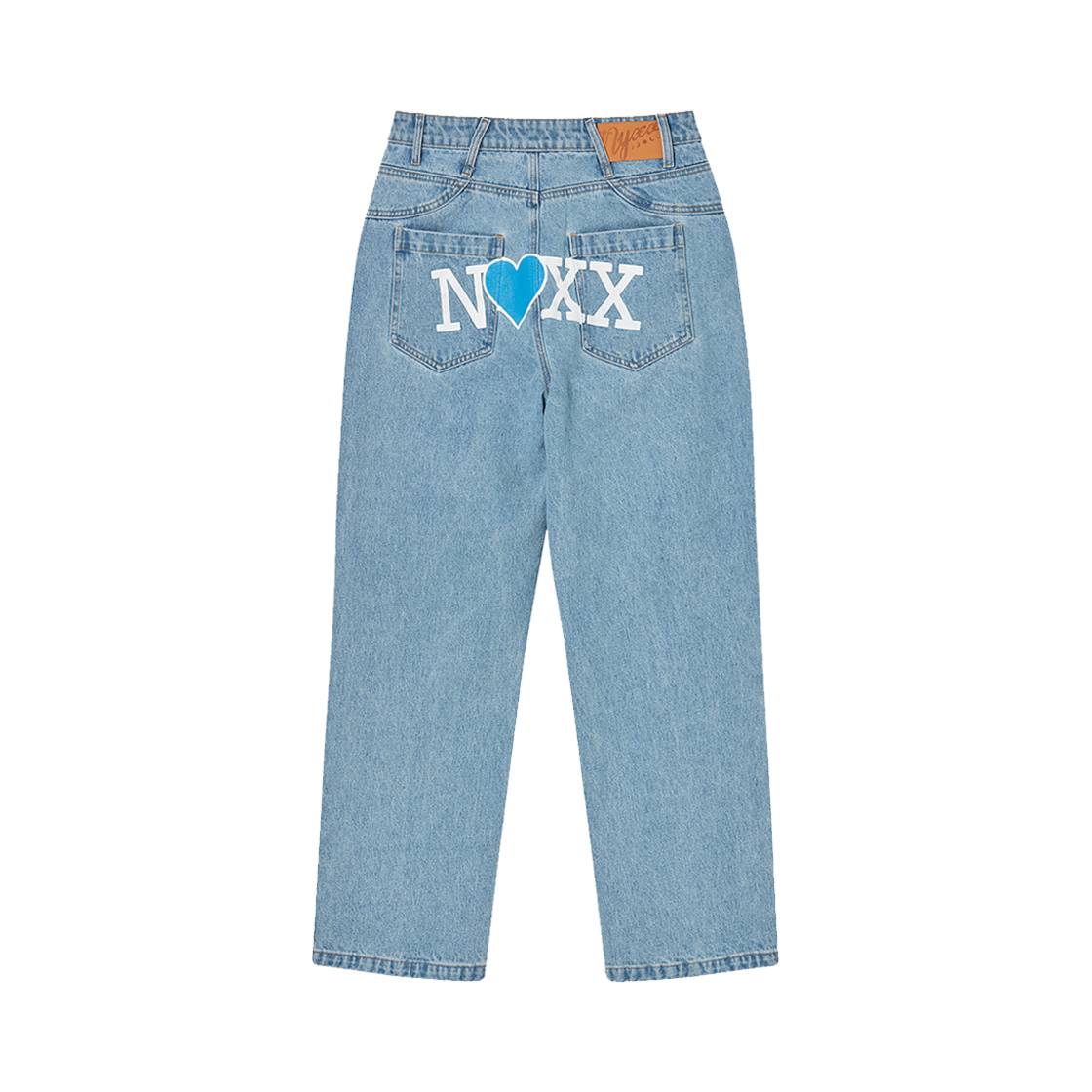 엔와이엑스엑스 하트 14 데님 팬츠 라이트 블루