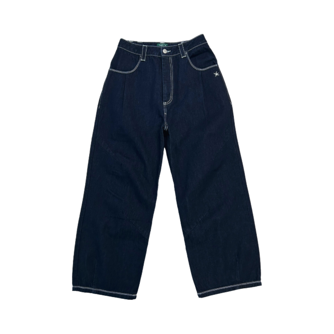 - The Coldest Moment Back Logo Denim Pants Navy