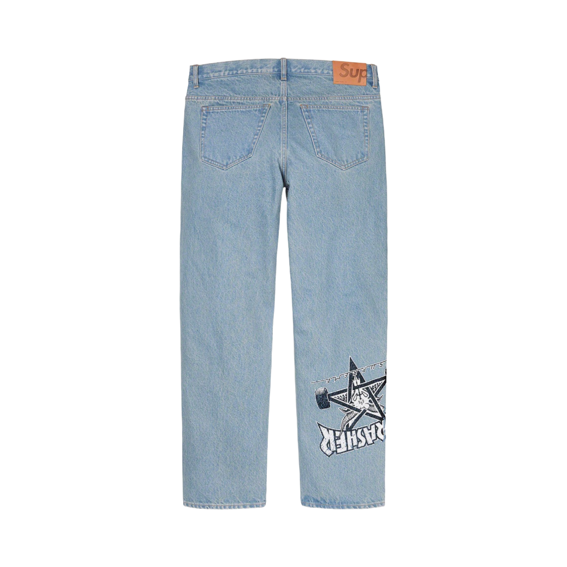 슈프림 x 트레셔 레귤러 진 워시드 블루 - 21FW