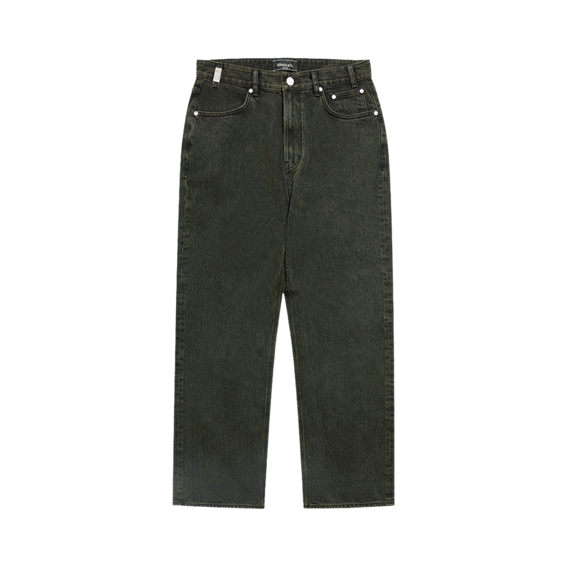2502MDPGN STU Straight Denim Pants Green