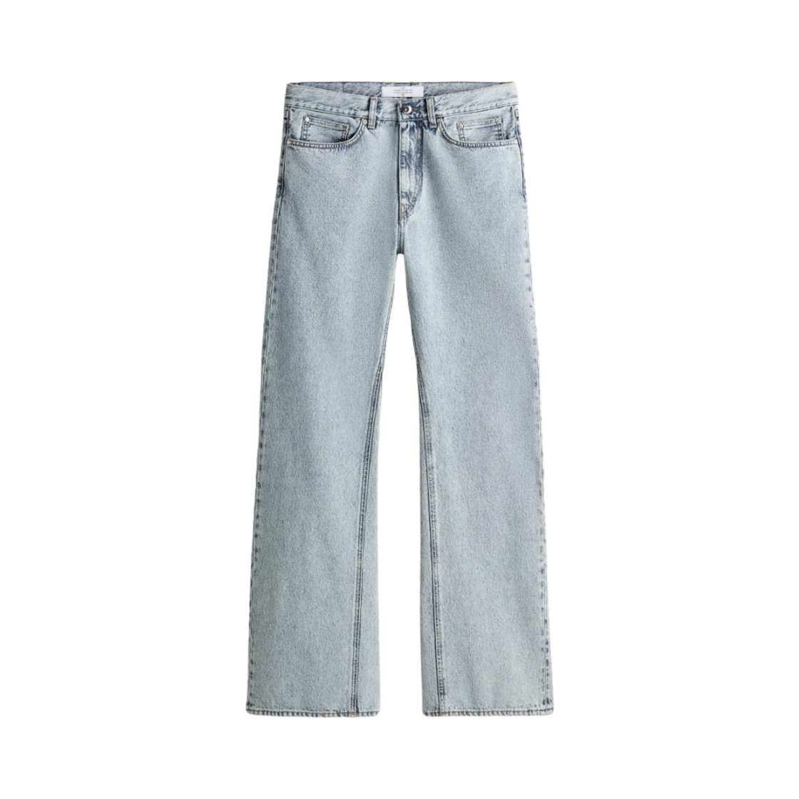 1216457001 H&M Straight Jeans Light Denim Blue - 대표 이미지 #1