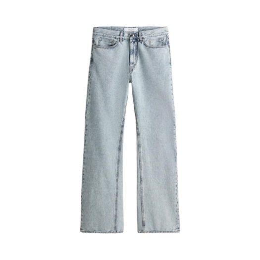 H&M Straight Jeans Light Denim Blue